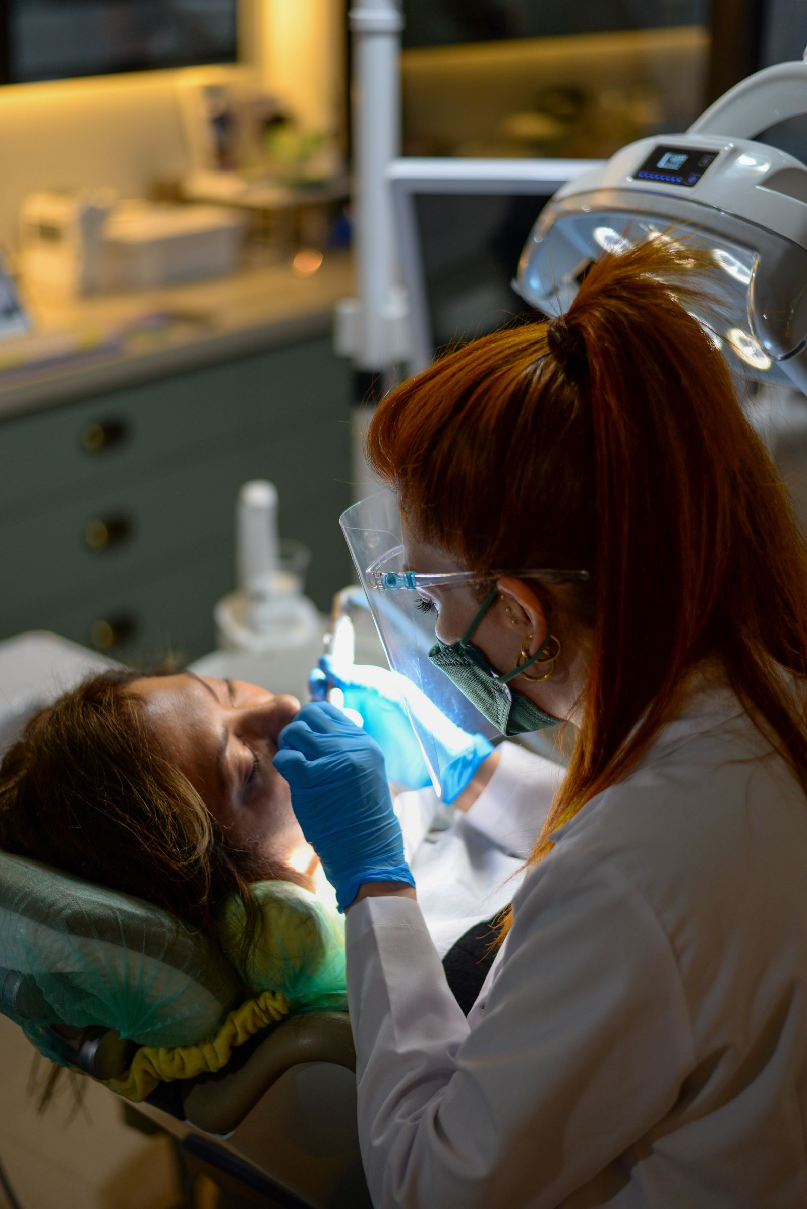 Cosmetic dentists at work