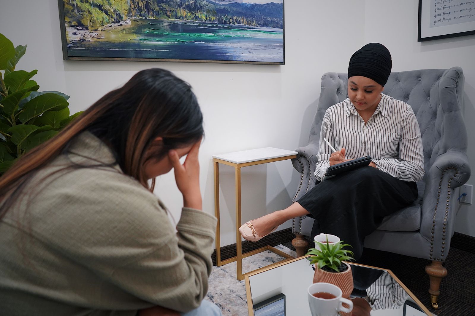 Private therapists at work